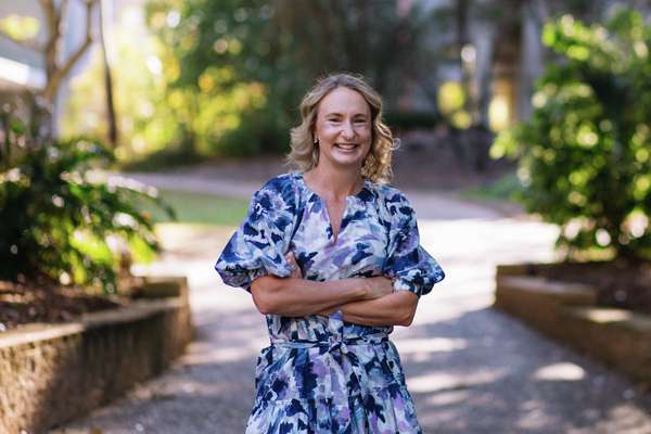 Belinda Connolly with her arms crossed